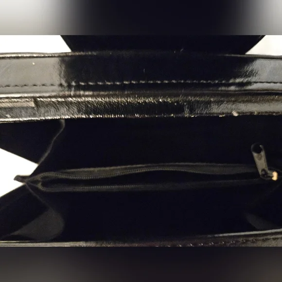 Sasha Moda Italiana Black Leather Handbag - Picture 4 of 4